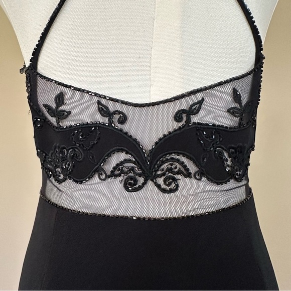 Y2K 90’s Long Black Formal Dress Cache Women 4 Vtg NWT Classic Cocktail Prom LBD - Picture 5 of 16